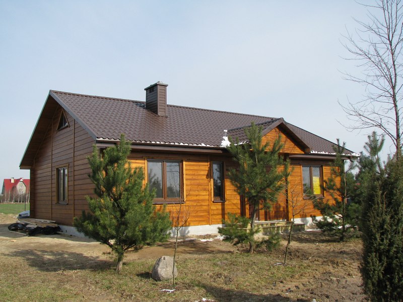 Budowa domu z drewna 96 m²